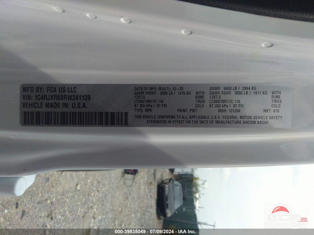1C4RJXR68RW241139 2024 JEEP WRANGLER 4XE photo no. 9