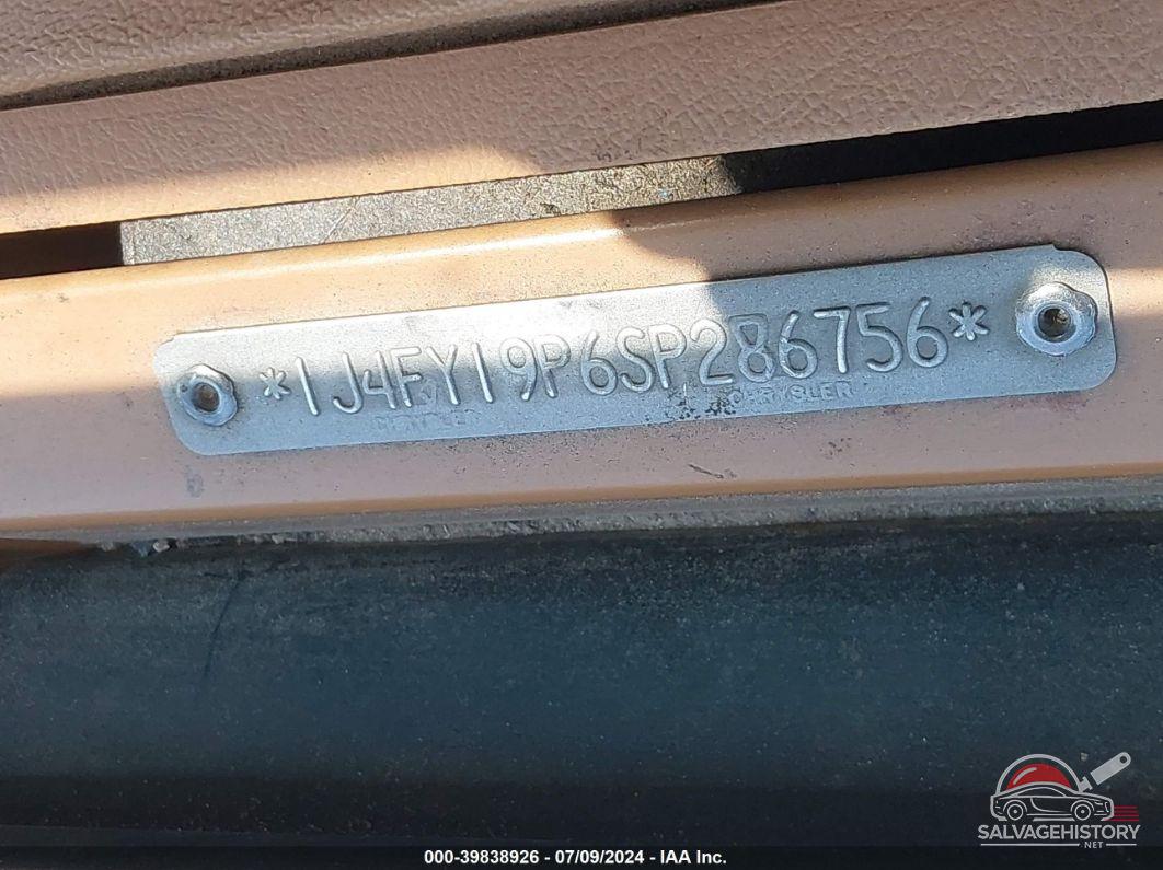 1J4FY19P6SP286756 1995 JEEP WRANGLER / YJ photo no. 9