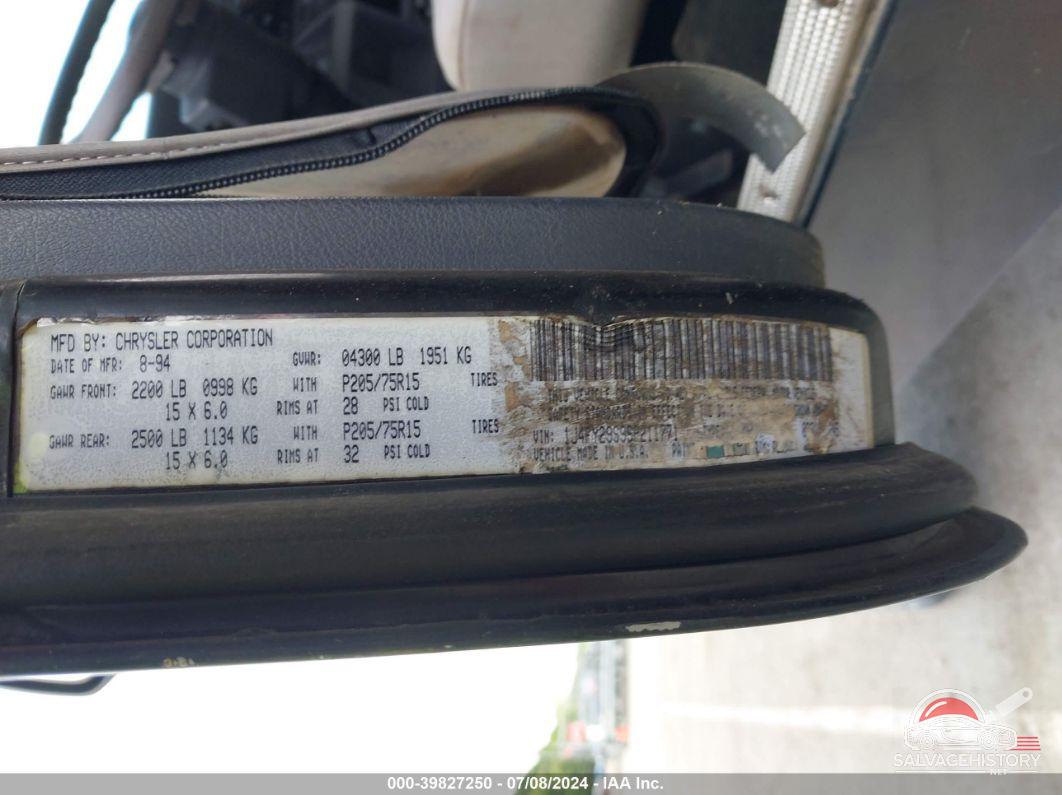 1J4FY29S9SP211771 1995 JEEP WRANGLER / YJ photo no. 9