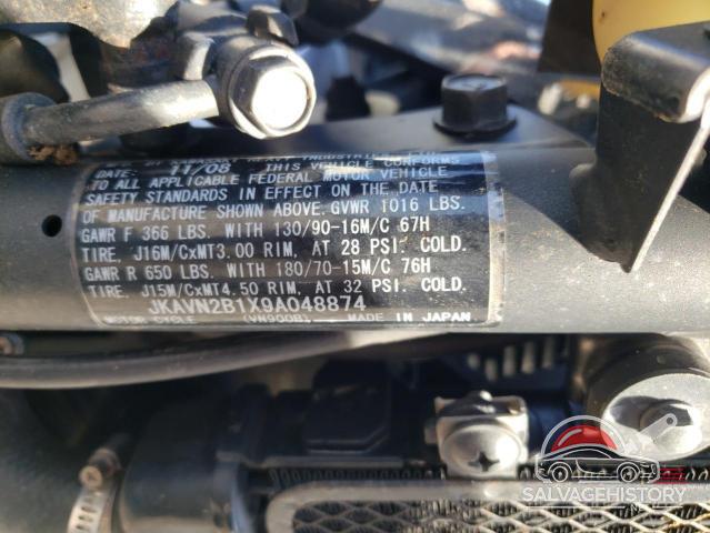 JKAVN2B1X9A048874 2009 KAWASAKI VULCAN 900 photo no. 9