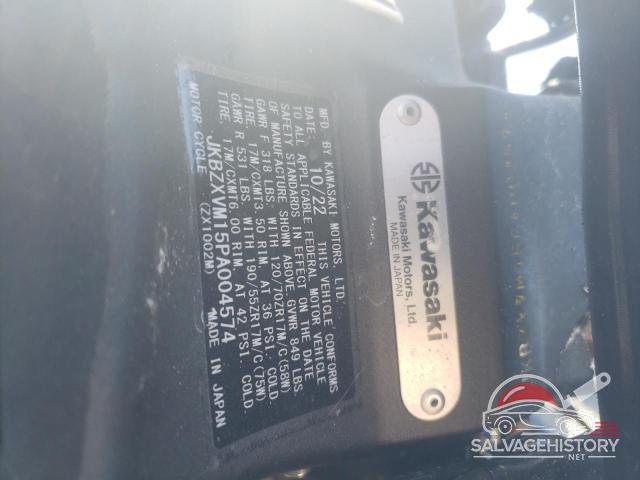 JKBZXVM15PA004574 2023 KAWASAKI ZX1002 M photo no. 10