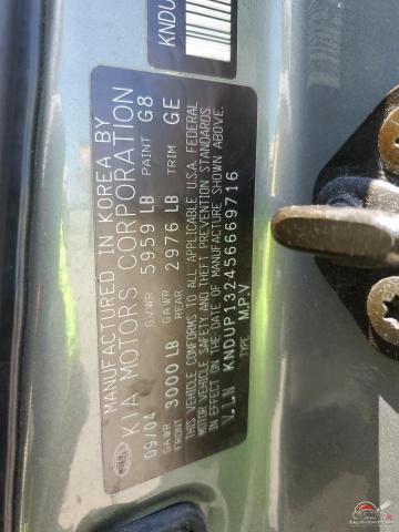KNDUP132456669716 2005 KIA All Models photo no. 13