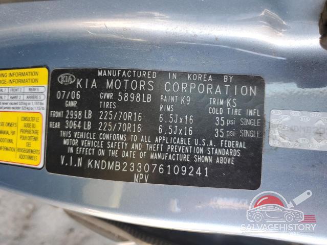KNDMB233076109241 2007 KIA All Models photo no. 13