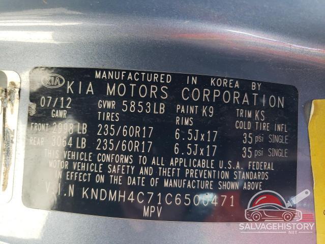 KNDMH4C71C6500471 2012 KIA All Models photo no. 14