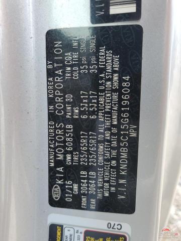 KNDMB5C15G6196084 2016 KIA All Models photo no. 13