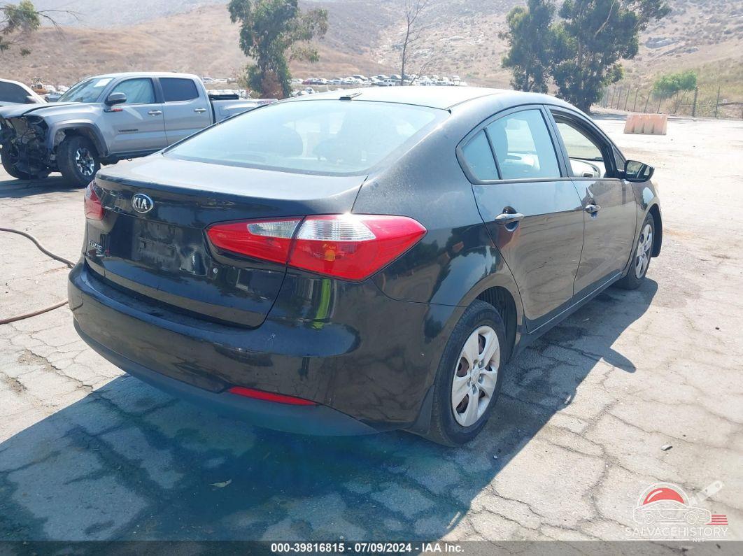 KNAFK4A67E5124613 2014 KIA FORTE photo no. 4