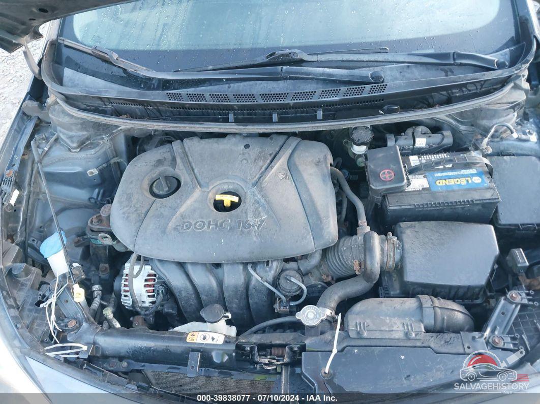 KNAFK4A63G5543142 2016 KIA FORTE photo no. 10