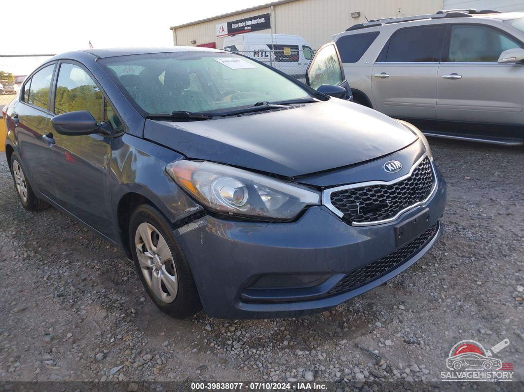 KNAFK4A63G5543142 2016 KIA FORTE photo no. 6