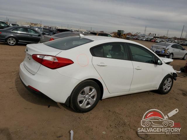 KNAFK4A65G5605544 2016 KIA FORTE photo no. 3