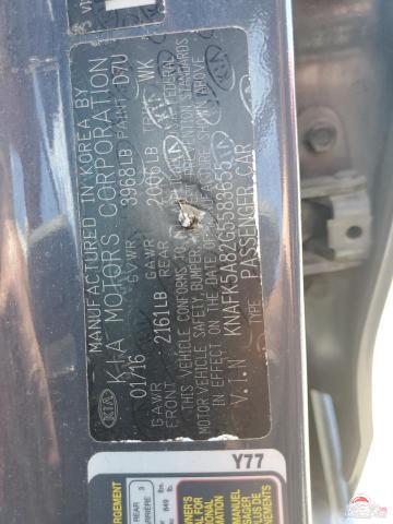 KNAFK5A82G5583655 2016 KIA FORTE photo no. 12