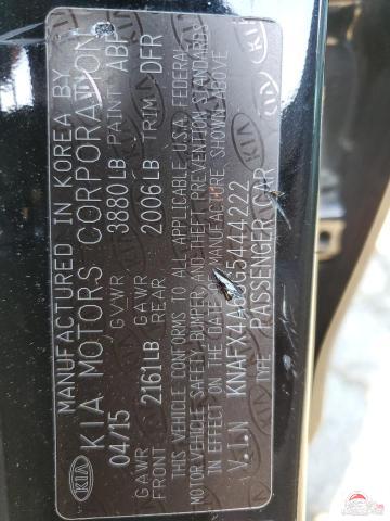 KNAFX4A68G5444222 2016 KIA FORTE photo no. 12