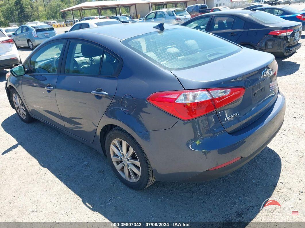 KNAFX4A69G5598339 2016 KIA FORTE photo no. 3