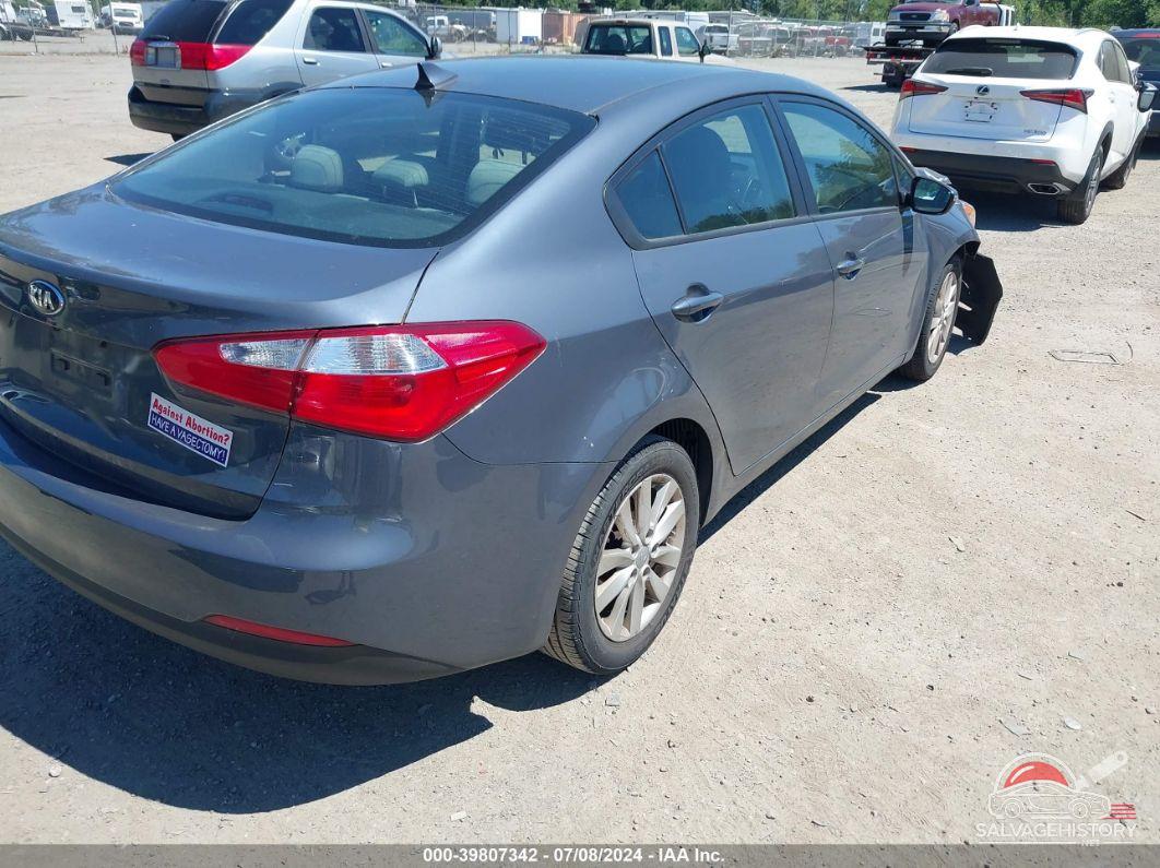 KNAFX4A69G5598339 2016 KIA FORTE photo no. 4