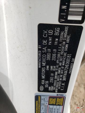 3KPFK4A72HE068181 2017 KIA FORTE photo no. 12