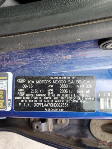 3KPFL4A70HE062554 2017 KIA FORTE photo no. 13