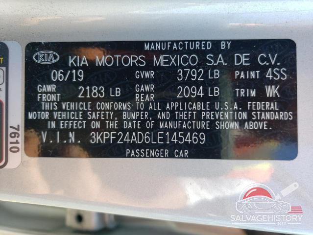 3KPF24AD6LE145469 2020 KIA FORTE photo no. 12