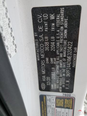 3KPF24ADXME320422 2021 KIA FORTE photo no. 12