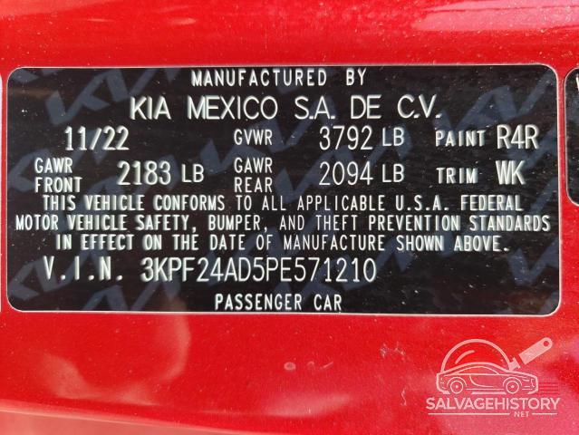 3KPF24AD5PE571210 2023 KIA FORTE photo no. 12