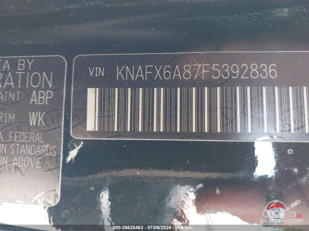 KNAFX6A87F5392836 2015 KIA FORTE KOUP photo no. 9