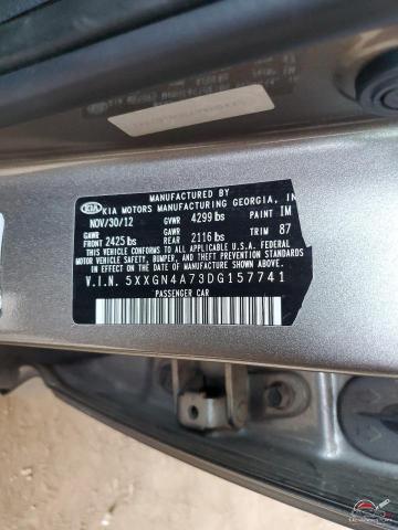 5XXGN4A73DG157741 2013 KIA OPTIMA photo no. 12