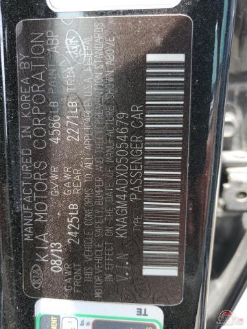 KNAGM4ADXD5054679 2013 KIA OPTIMA photo no. 12