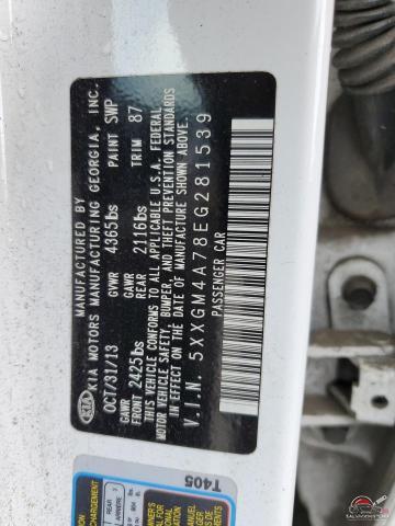 5XXGM4A78EG281539 2014 KIA OPTIMA photo no. 12