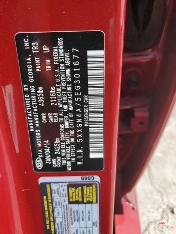 5XXGN4A75EG301677 2014 KIA OPTIMA photo no. 12