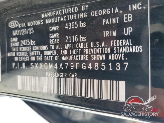 5XXGM4A79FG485137 2015 KIA OPTIMA photo no. 13