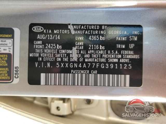 5XXGN4A77FG391125 2015 KIA OPTIMA photo no. 12