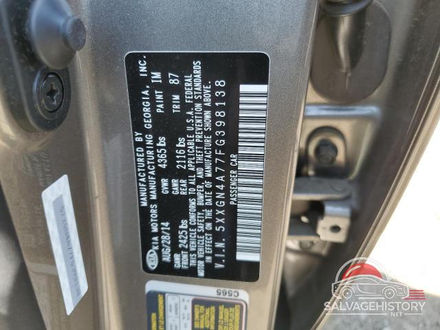 5XXGN4A77FG398138 2015 KIA OPTIMA photo no. 12