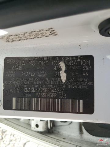 KNAGM4A75F5644527 2015 KIA OPTIMA photo no. 12