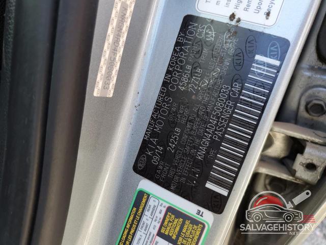 KNAGN4AD4F5080033 2015 KIA OPTIMA photo no. 13