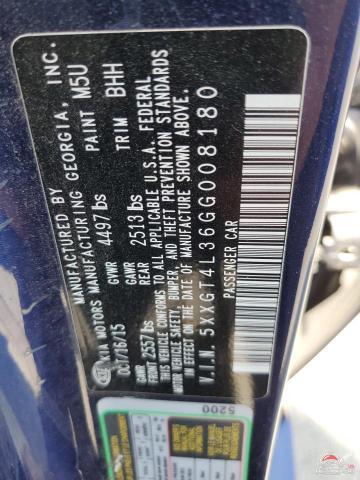 5XXGT4L36GG008180 2016 KIA OPTIMA photo no. 13