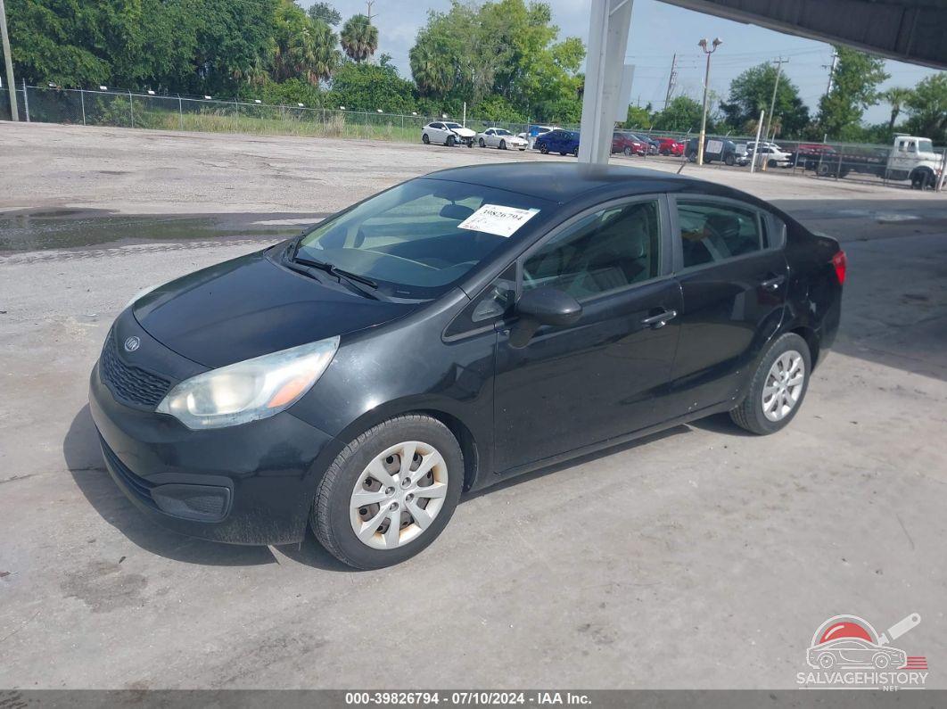 KNADM4A33C6073089 2012 KIA RIO photo no. 2