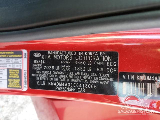 KNADM4A31E6413066 2014 KIA RIO photo no. 13