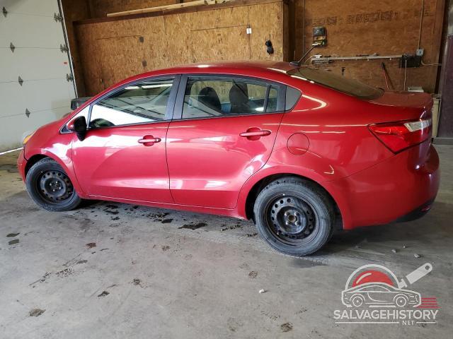 KNADM4A34E6372643 2014 KIA RIO photo no. 2