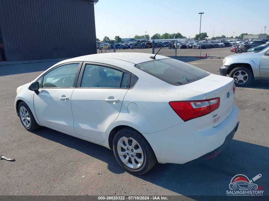 KNADM4A37E6368392 2014 KIA RIO photo no. 3