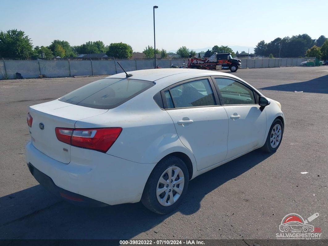 KNADM4A37E6368392 2014 KIA RIO photo no. 4