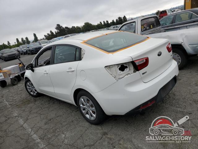 KNADM4A38E6341122 2014 KIA RIO photo no. 2