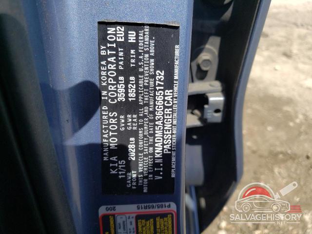 KNADM5A36G6651732 2016 KIA RIO photo no. 13