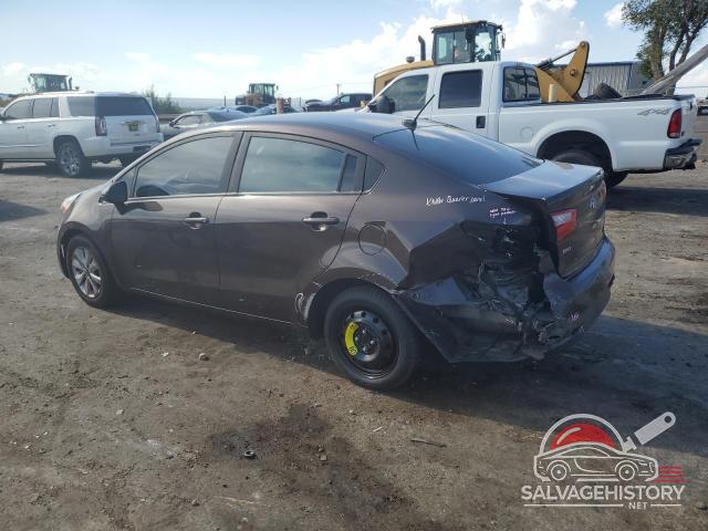 KNADN4A32G6678952 2016 KIA RIO photo no. 2