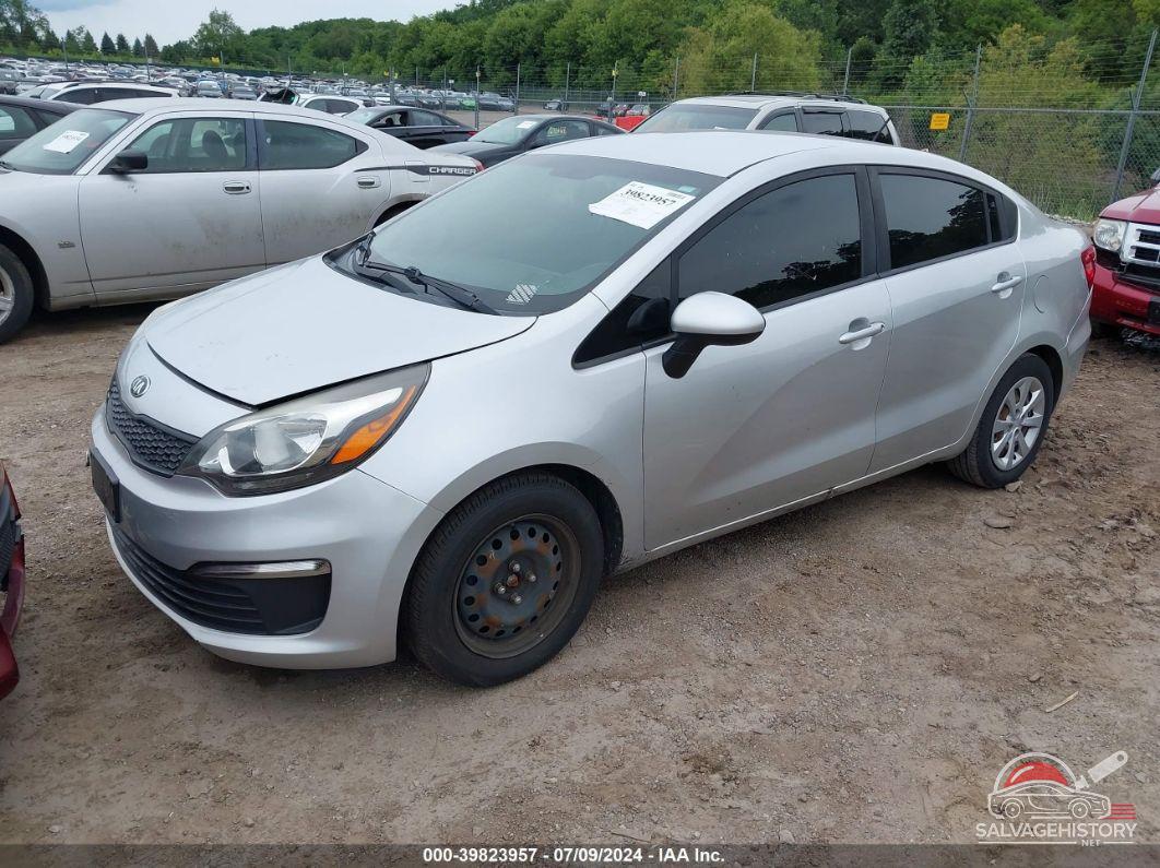 KNADM4A30H6021006 2017 KIA RIO photo no. 2