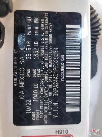 3KPA24AD1PE529059 2023 KIA RIO photo no. 12