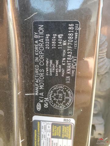 KNAHT8A37F7088186 2015 KIA RONDO photo no. 13