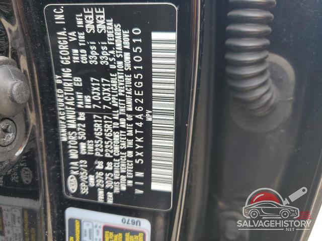 5XYKT4A62EG510510 2014 KIA SORENTO photo no. 13
