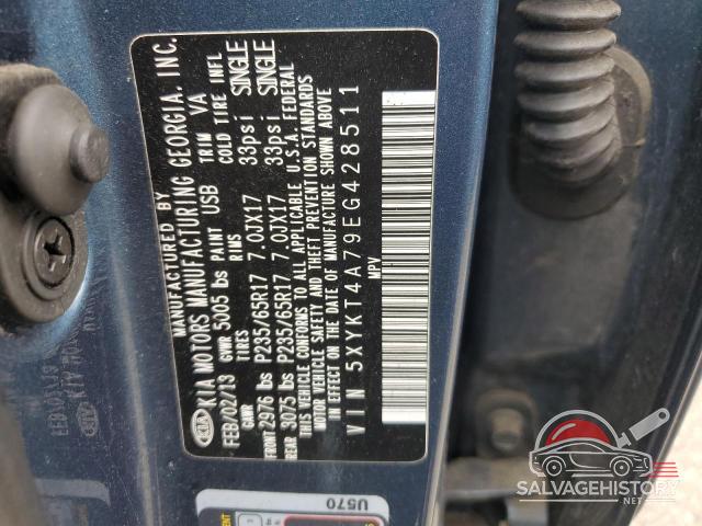 5XYKT4A79EG428511 2014 KIA SORENTO photo no. 13