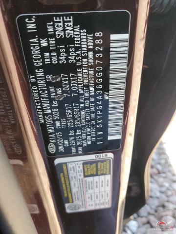 5XYPG4A36GG073288 2016 KIA SORENTO photo no. 13