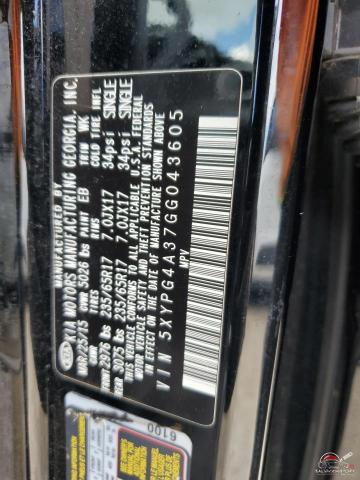 5XYPG4A37GG043605 2016 KIA SORENTO photo no. 14
