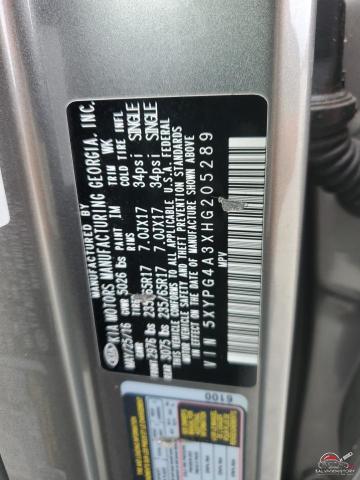 5XYPG4A3XHG205289 2017 KIA SORENTO photo no. 12