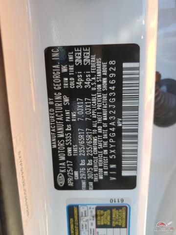 5XYPG4A32JG346928 2018 KIA SORENTO photo no. 13